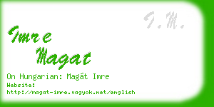 imre magat business card